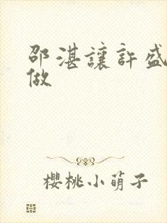 邵湛让许盛自己做