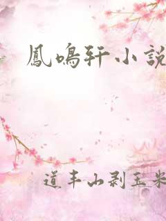 凤鸣轩小说