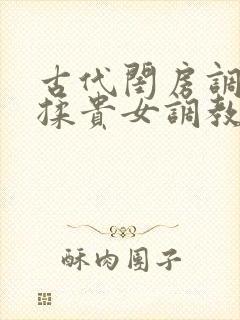 古代闺房调教h揉贵女调教记