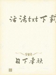 活法txt下载