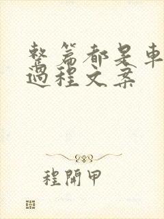 整篇都是车的肉过程文案