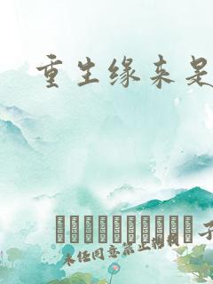 重生缘来是你