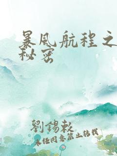 暴风航程之南海秘密