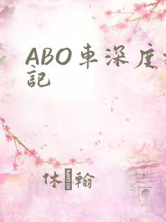 ABO车深度标记