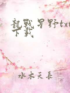 龙战星野txt下载