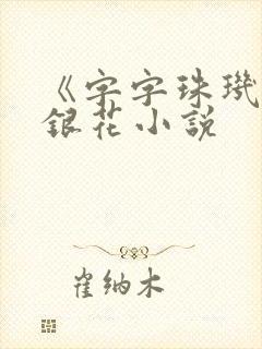 《字字珠玑》金银花小说