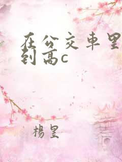 在公交车里c弄到高c