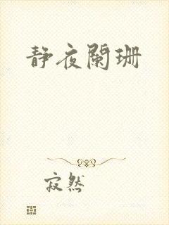 静夜阑珊