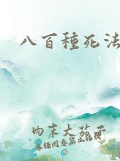 八百种死法