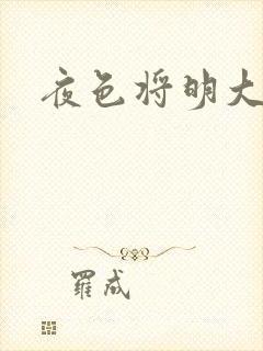 夜色将明大结局