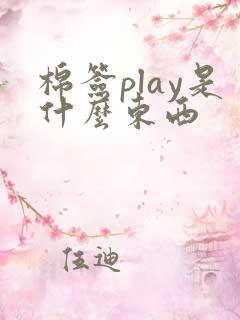 棉签play是什么东西