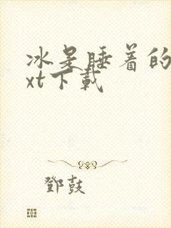 冰是睡着的水txt下载