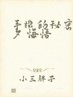 手机的秘密 七夕 悔悟