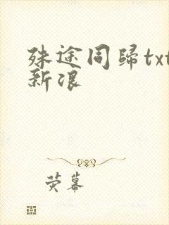 殊途同归txt新浪