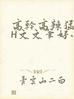 高干高辣猛高辣H文文笔好小说