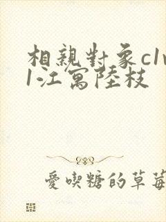 相亲对象c1v1江寓陆枝