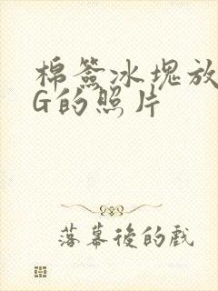 棉签冰块放入PG的照片