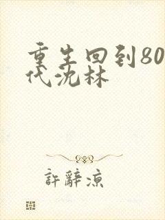 重生回到80年代沈林