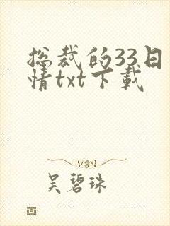 总裁的33日索情txt下载