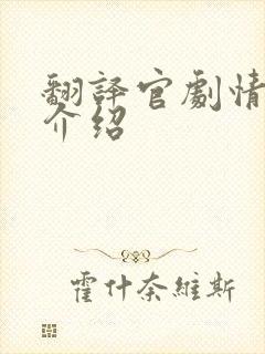 翻译官剧情分集介绍