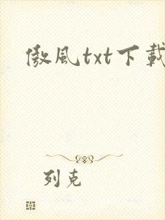 傲风txt下载