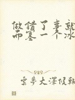 做错了事就往下面塞一个冰球作文