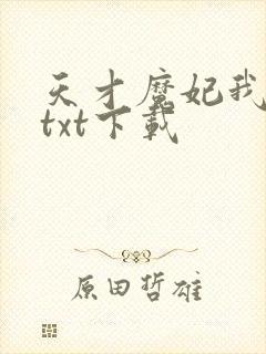 天才魔妃我要了txt下载