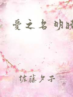 爱之名 明晓溪