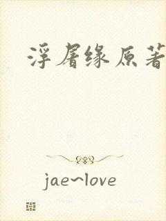 浮屠缘原著小说