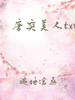 唐突美人txt