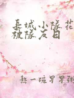 长城小队花木兰被队友日