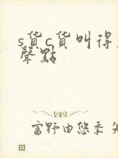 s货c货叫得大声点