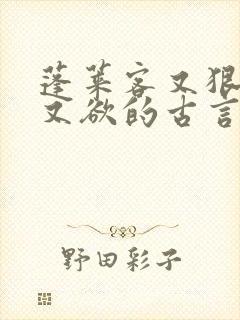 蓬莱客又狠又糙又欲的古言穿书