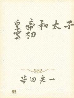 皇帝和太子妃h云初