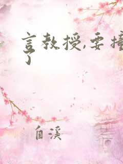 言教授,要撞坏了