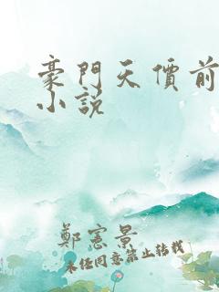 豪门天价前妻 小说