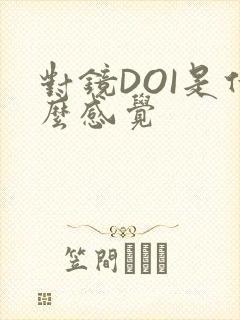 对镜DOI是什么感觉