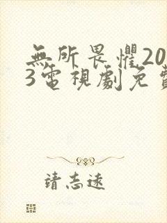 无所畏惧2023电视剧免费观看