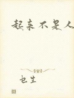 起来不是人