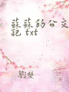 苏苏的公交车日记 txt