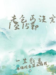 老乞丐没完没了1至15节