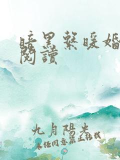 暗黑系暖婚免费阅读