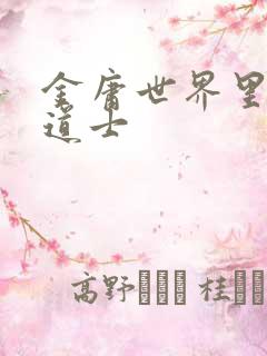 金庸世界里的小道士