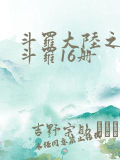 斗罗大陆之终极斗罗16册