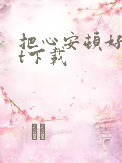 把心安顿好txt下载