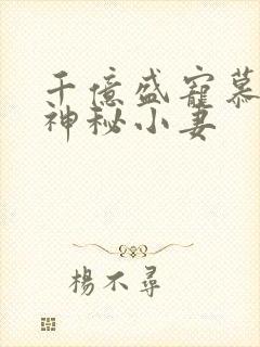 千亿盛宠慕少的神秘小妻