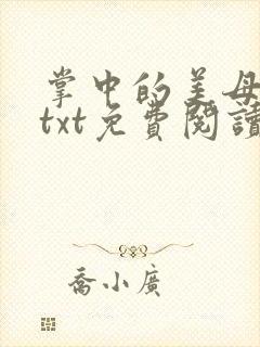 掌中的美母版主txt免费阅读