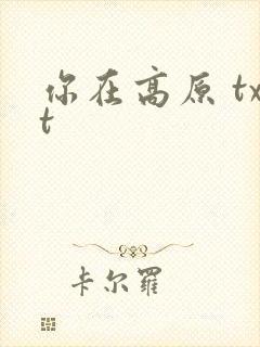 你在高原 txt