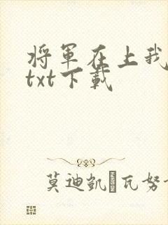 将军在上我在下txt下载