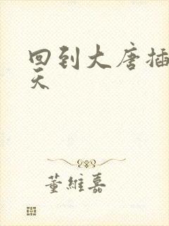 回到大唐插武则天